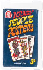 "VALENTINE FOLDEES" & "KRAZY PEOPLE POSTERS" GAI GRADED WAX PACKS.