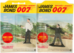 "JAMES BOND SECRET AGENT 007" GILBERT CARDED ACTION FIGURE SET.