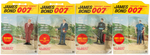 "JAMES BOND SECRET AGENT 007" GILBERT CARDED ACTION FIGURE SET.