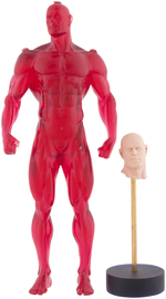 ALEX ROSS "THE FLASH" KINGDOM COME WAX HEAD SCULPT AND RESIN FIGURE PROTOTYPE.