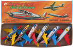 "6 ASSORTED AIRPLANE" FRICTION TOY FULL BOX.