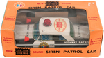 "SIREN PATROL CAR" BOXED BATTERY-OPERATED POLICE CAR.