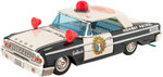 "SIREN PATROL CAR" BOXED BATTERY-OPERATED POLICE CAR.