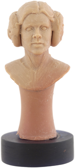 STAR WARS "PRINCESS LEIA" WAX HEAD MASTER SCULPT UNPRODUCED CHESS PIECE PROTOTYPE BY TIM BRUCKNER.