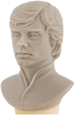 STAR WARS "JEDI LUKE" MASTER WAX SCULPT AND RESIN CAST UNPRODUCED CHESS PIECE PROTOTYPE PAIR.