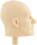 X-MEN THE MOVIE TOYBIZ WAX HEAD MASTER SCULPT AND RESIN PROTOTYPE OF PROFESSOR X BY TIM BRUCKNER.