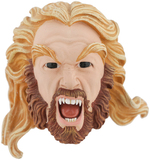 X-MEN THE MOVIE TOYBIZ WAX HEAD MASTER SCULPT, PAINT MASTER AND RESIN PROTOTYPE OF SABRETOOTH.