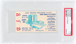 ALI VS. SPINKS FEBRUARY 1978 LAS VEGAS HILTON BOXING TICKET STUB GRADED PSA VG 3.