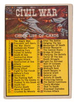 "CIVIL WAR NEWS" TOPPS GUM CARD SET.