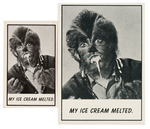 "MONSTER LAFFS" TOPPS PAIR OF GUM CARD SETS.