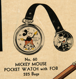 ESKIMO PIE PREMIUMS SIGN WITH MICKEY MOUSE & DICK TRACY.