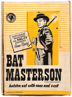 "BAT MASTERSON HOLSTER SET WITH CANE AND VEST."