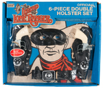 "THE LEGEND OF THE LONE RANGER" BOXED GABRIEL SIX-PIECE DOUBLE HOLSTER SET.