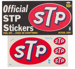 SPEC SHEET (HOT ROD) AND STP STICKERS LOT.