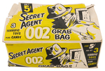 "SECRET AGENT 002 GRAB BAGS" STORE DISPLAY BOX.