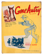 "GENE AUTRY OFFICIAL RANCH OUTFIT" BOXED LESLIE HENRY GUN & HOLSTER SET.