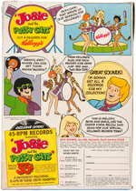 KELLOGG'S "FROSTED FLAKES" CEREAL BOX WITH "JOSIE AND THE PUSSY CATS" RECORD OFFER.