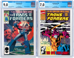 "TRANSFORMERS" COMIC RUN ISSUES #1-80, CGC-GRADED FIRST & LAST ISSUE.