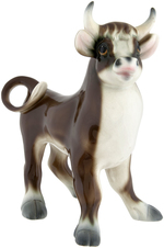 FERDINAND THE BULL EXCEPTIONAL ZACCAGNINI CERAMIC FIGURINE.