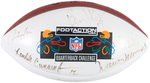 NFL QUARTERBACK CHALLENGE MULTI SIGNED FOOTBALL.