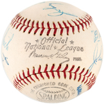 1960 WORLD SERIES UMPIRES SIGNED BASEBALL.