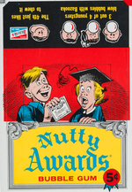 "NUTTY AWARDS" TOPPS VAULT DISPLAY BOX UNCUT PROOF SHEET.