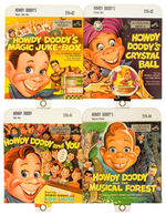 “HOWDY DOODY AND BOB SMITH” GROUP OF 5 RECORD STORE DIVIDERS.