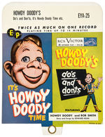 “HOWDY DOODY AND BOB SMITH” GROUP OF 5 RECORD STORE DIVIDERS.
