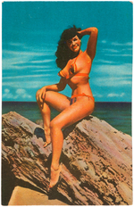 PIN-UP NOVELTY POSTCARD LOT WITH BETTIE PAGE.