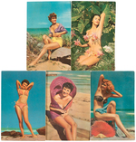 PIN-UP NOVELTY POSTCARD LOT WITH BETTIE PAGE.