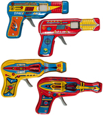 SPACE RAY GUNS 1960s LOT.