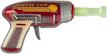 "UNIVERSE GUN" BOXED FRICTION SPARKING SPACE PISTOL.