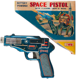 ROSKO "SPACE PISTOL" BOXED BATTERY-OPERATED GUN.