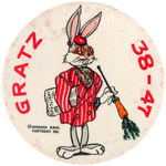 PHILADELPHIA SCHOOL BUTTONS: LITTLE AUDREY AND BUGS BUNNY FROM GRATZ PLUS CENTRAL REUNION.