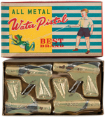 "BEST BRAND ALL METAL WATER PISTOL" FULL STORE BOX.