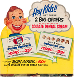 HOWDY DOODY COLGATE PROMOTIONAL STORE DISPLAY.