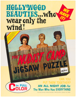 "THE NUDIST CAMP" BOXES PUZZLE & STORE POSTER.