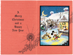 RARE WALT DISNEY STUDIO CHRISTMAS CARD FOR 1931 (TEXT VARIETY).