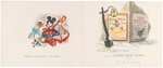 WALT DISNEY STUDIO CHRISTMAS CARD FOR 1938.