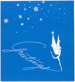 WALT DISNEY STUDIO CHRISTMAS CARD FOR 1940.