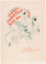 WALT DISNEY STUDIO CHRISTMAS CARD FOR 1941.