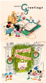 WALT DISNEY STUDIO CHRISTMAS CARDS FOR 1950-1959.