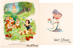 "SNOW WHITE AND THE SEVEN DWARFS" & "PINOCCHIO" FAN CARD LOT.