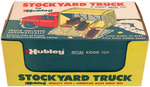 HUBLEY "STOCKYARD TRUCK" BOXED TRUCK WITH PIGS.