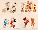 WALT DISNEY STUDIO 1940s FAN CARD LOT.