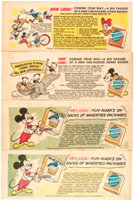 WALT DISNEY WHEATIES PREMIUM COMIC BOOK SET.