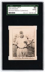 1923-24 BILLIKEN DON BROWN SGC 50 VG/EX 4 (RICHARD MERKIN COLLECTION).
