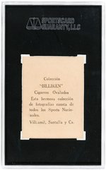 1923-24 BILLIKEN EUGENIO MORIN SGC 40 VG 3 (RICHARD MERKIN COLLECTION).