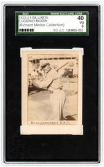 1923-24 BILLIKEN EUGENIO MORIN SGC 40 VG 3 (RICHARD MERKIN COLLECTION).