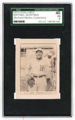 1923-24 BILLIKEN RAPHAEL QUINTANA SGC 40 VG 3.